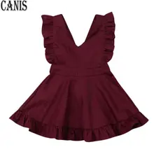 Summer Kids Baby Girls Dress Lace Party Dress Fly Sleeve Solid Dress Clothes Summer Kids Baby Girls Dress Lace Party Dress Fly Sleeve Solid Dress Clothes