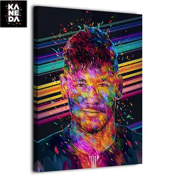 

1 piece canvas wall art painting football player Neymar picture for living room by KANEDA Alessandro Pautasso sport Poster F1917