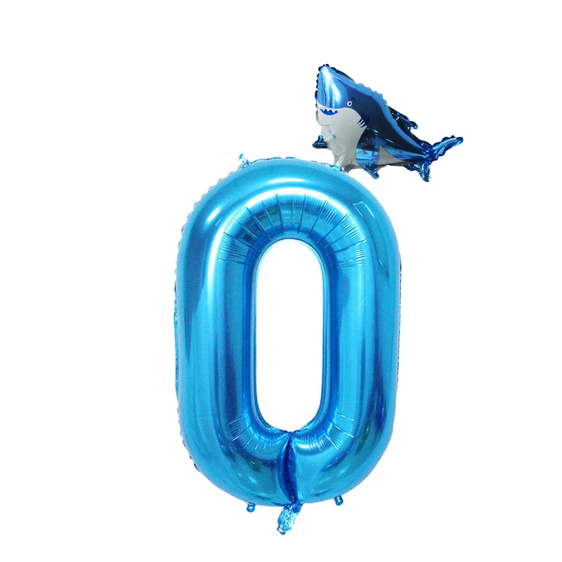 8-Season 2pcs 40inch Baby Shark Birthday Party Balloons  1st Birthday Party Baby Shark Theme Sea Animals Sharknado Balloons