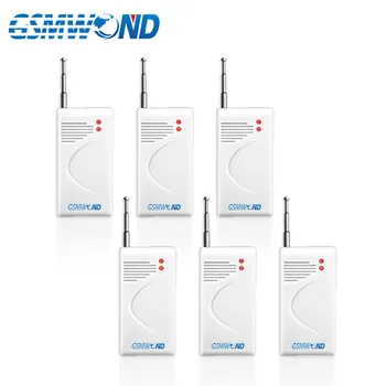 

6 pieces of Wireless Vibration Detector 433MHz For Wifi / PSTN/ GSM Home Burglar Alarm System Long Distance Working Sensor Alarm