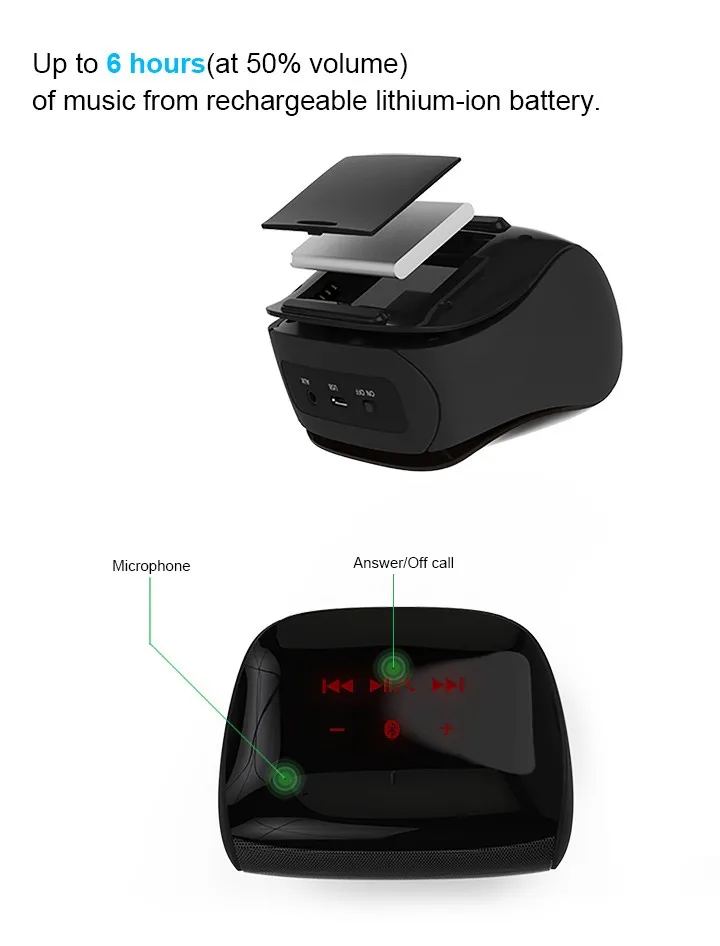 Meidong miniboom портативная колонка bluetooth динамик сабвуфер музыкальный центр мини стереоколонки для компьютера блютуз спикер