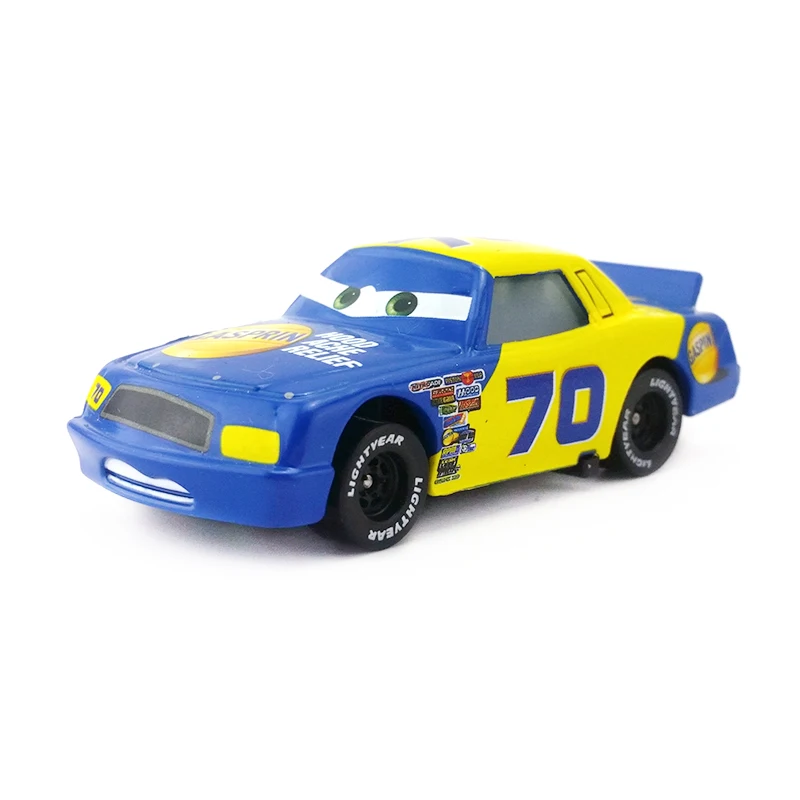 Disney Pixar Cars No.70 Gasprin металлическая литая под давлением игрушечная машина 1:55
