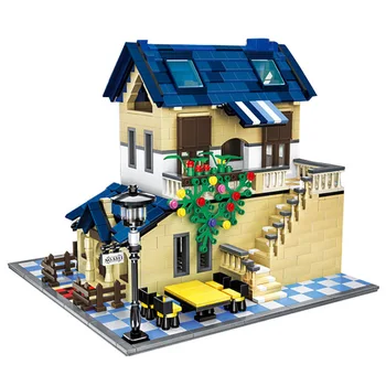 

Architecture series the Rural villa Building Blocks set Classic MOC house education Toys for children gifts Compatible With Toys
