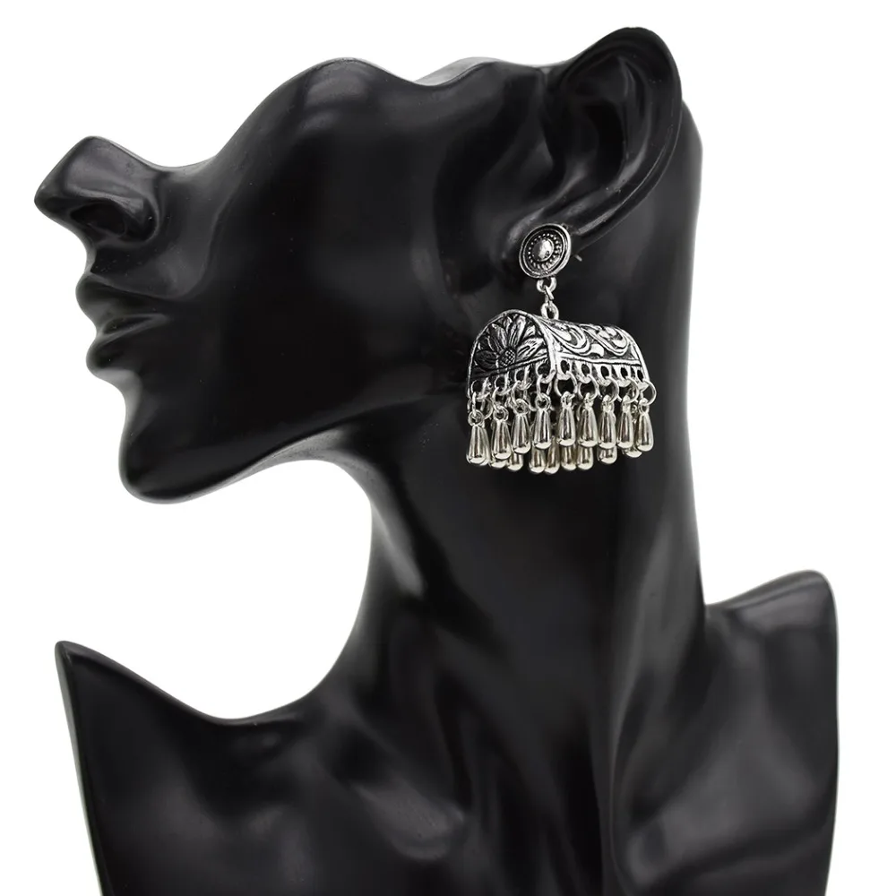 Idealway Indian Jhumka богемные серьги в виде капель Этническая Цыганская Винтажные из