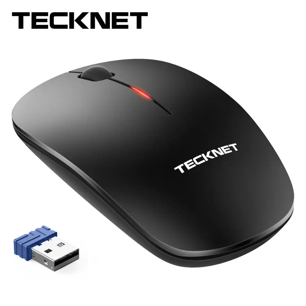 

TeckNet Wireless Mouse 2.4GHz Cordless Mice 1200DPI for Laptop PC Computer Windows Mac Linux Vista MacBook USB Nano Receiver