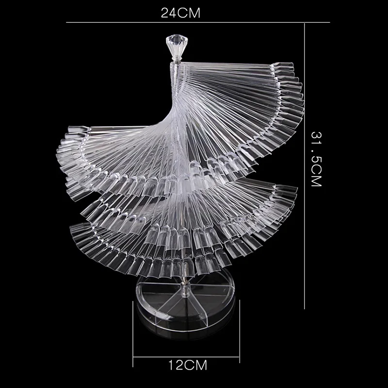 120 шт./компл. накладные наконечники для ногтей карта Поворотный стиль показ полка шаблон лак для ногтей цветная палка лак для ногтей
