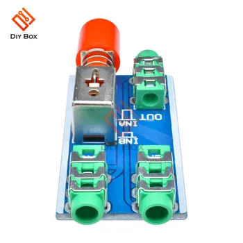

Audio Switching Board 3.5mm A / B Audio Input Block Optional Select Output Type Module One Audio Input to two Audio Output