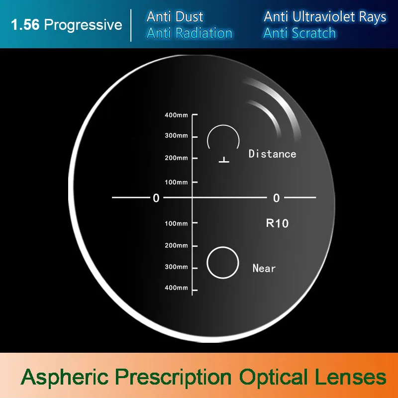 

1.56 Progressive Lens Aspheric Anti Reflective Multi-focal Lens HMC Graduated Progressive Addition Varifocal Lens