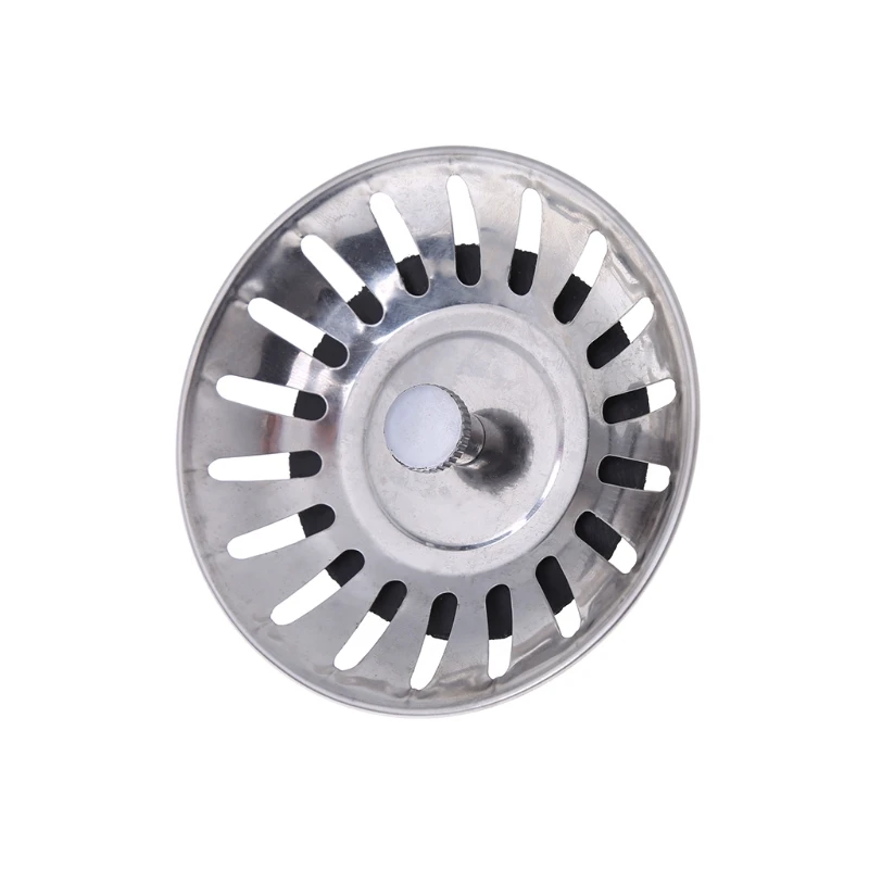 

Kitchen Waste Stainless Steel Sink Strainer Plug Drain Filter Stopper Basket Drainer L15