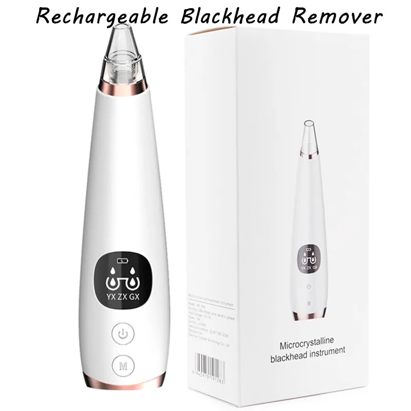 

Electric Blackhead Remover Vacuum Skin Care Pore Acne Pimple Removal Vacuum Suction Tool Facial Cleansing Machine 40#711