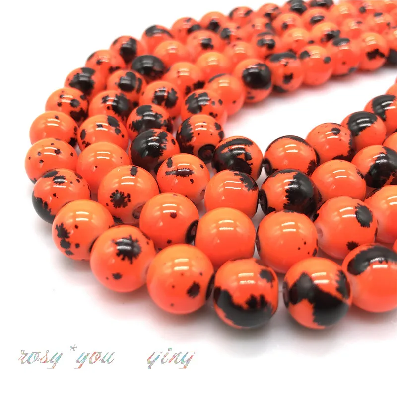 

Wholesale 16 Colors Spider Web Pattern Glass Beads Space Jewelry Wholesale Beads DIY Bracelet Necklace Jewelry #16