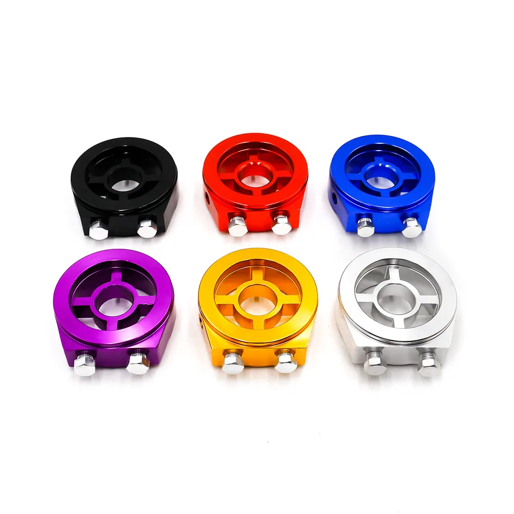 Universal Oil Filter Sandwich Plate Cooler Adapter Kit Turbo Feed Purple M20 1.5