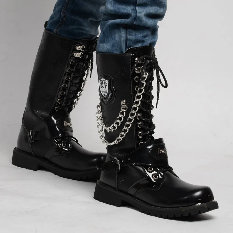 High Army Combat Boots for Men