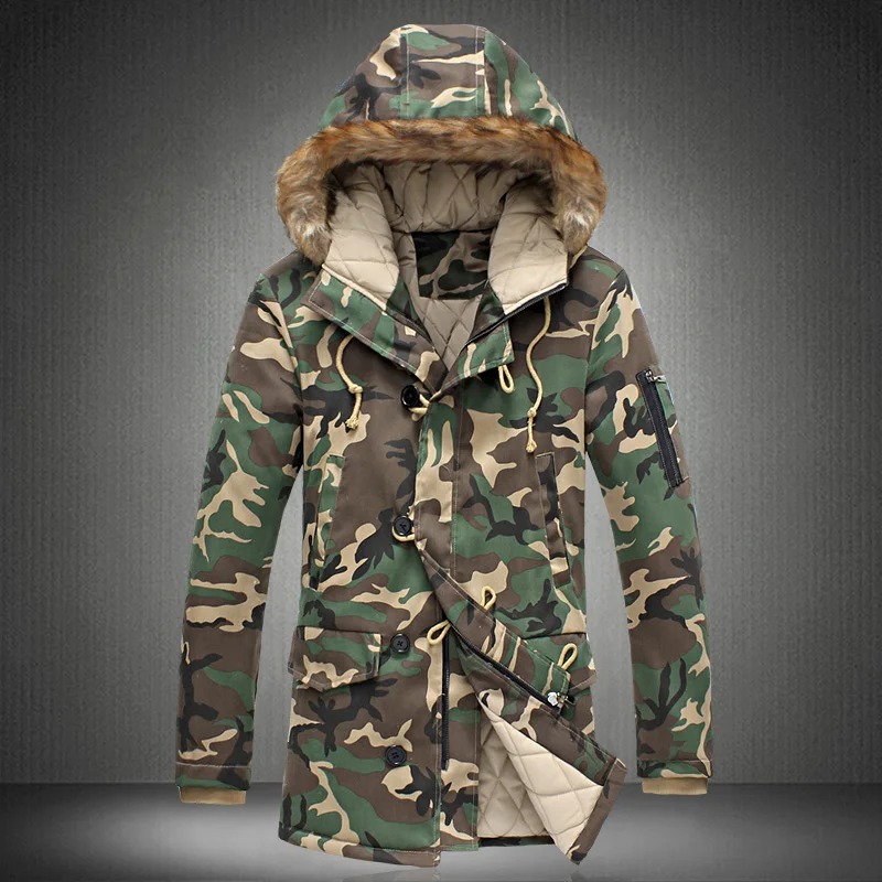 Aliexpress.com : Buy Fashion camouflage parka men military