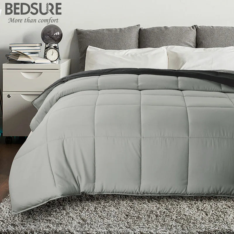 Bedsure Warm Comforter Duvet Insert with Corner Luxury Ties Solid