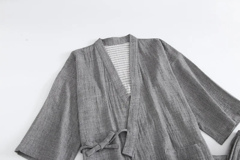 Японская пара кимоно халаты мужские и женские пижамные комплекты качественные газовые хлопковые халаты Мужская сауна банное платье костюмы домашняя пижама