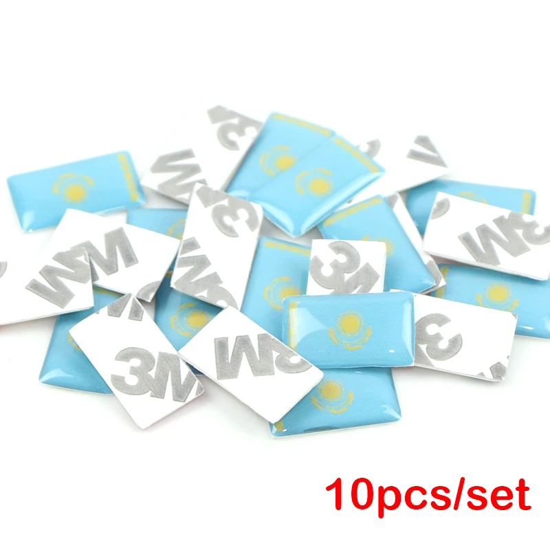 

10pcs/lot, New Car styling Kazakhstan small Decorative Badge Hub caps Steering wheel for lada hyundai vw Toyota lifan Sticker