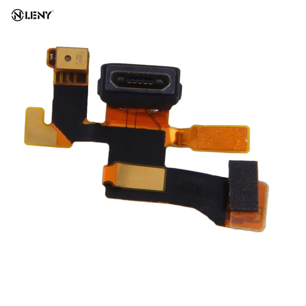Golden Micro USB Connector Microphone Charging Port Flex Cable For