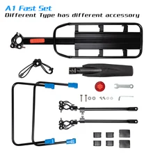 

Load 75KG Bike Rack Aluminum Alloy 50KG Luggage Rear Carrier Trunk for Bicycles MTB Bike Rear Shelf Cycling Bicycle Racks fender