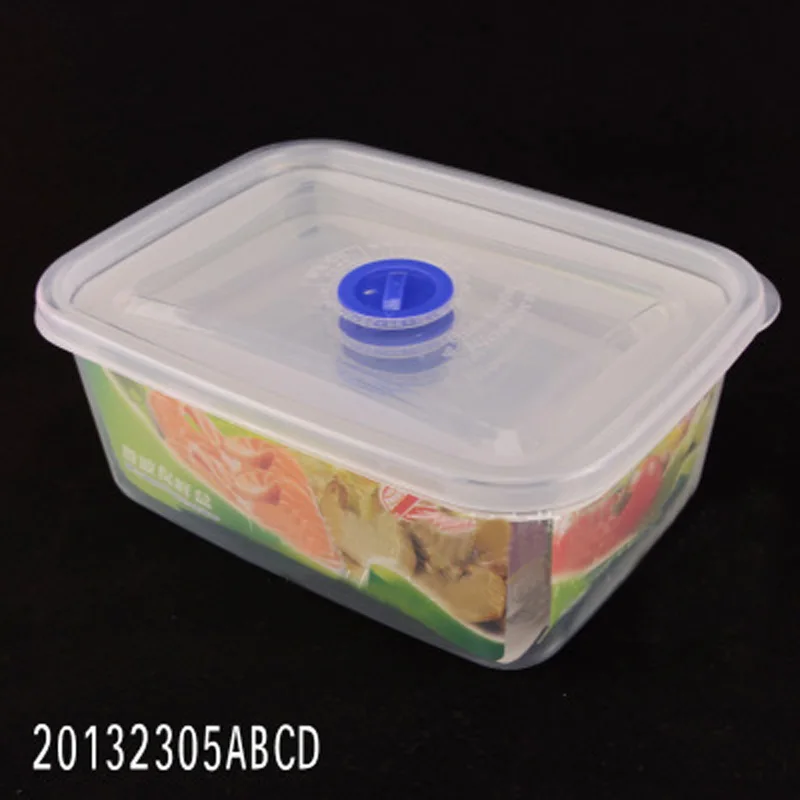 

200ml/500ml/1000ml/1800ml Pp Plastic Clear Storage Food Box Container With Lid