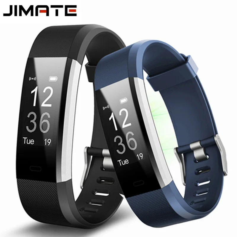 

Jimate ID115HR Plus Heart Rate Smart Wristband GPS Sport Smartband Pedometer Fitness Tracker Bracelet Band Watch For IOS Android