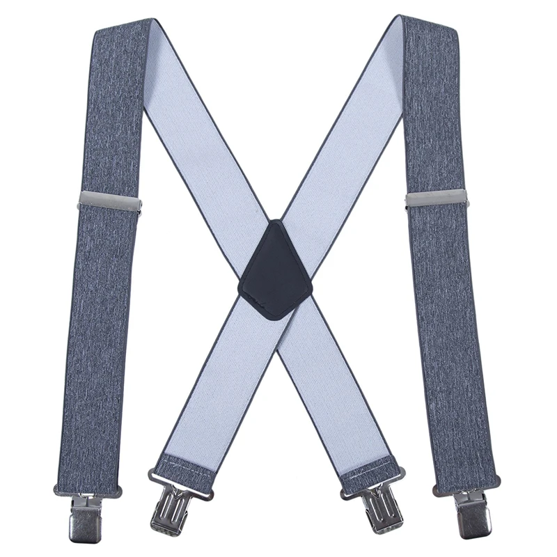 Adult Heavy Duty Suspenders Men 1.97" Wide Skiing Suspenders Unisex Adjustable Braces Outdoor X