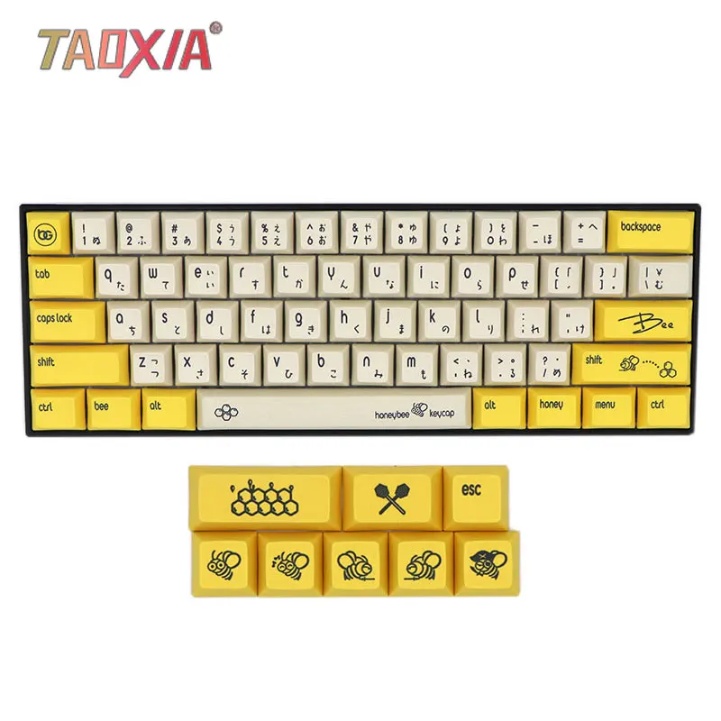 Новая сублимационная механическая клавиатура DSA Bee с колпачками клавиш GH60/64