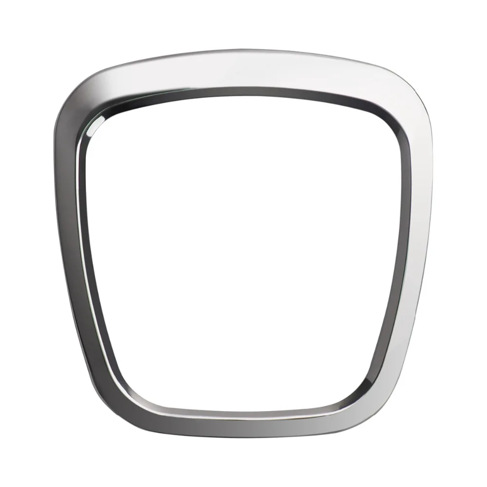 

Chrome silver Metal steering wheel trim decorative emblem frame sequins sticker replacement accessories for Audi A4 A5 A6 Q5 Q7
