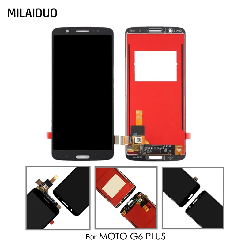 

Original LCD Display For Motorola Moto G6 Plus Xt1926-5 XT1926-8 XT1926-6 XT1926 Touch Screen Digitizer Assembly Replacement
