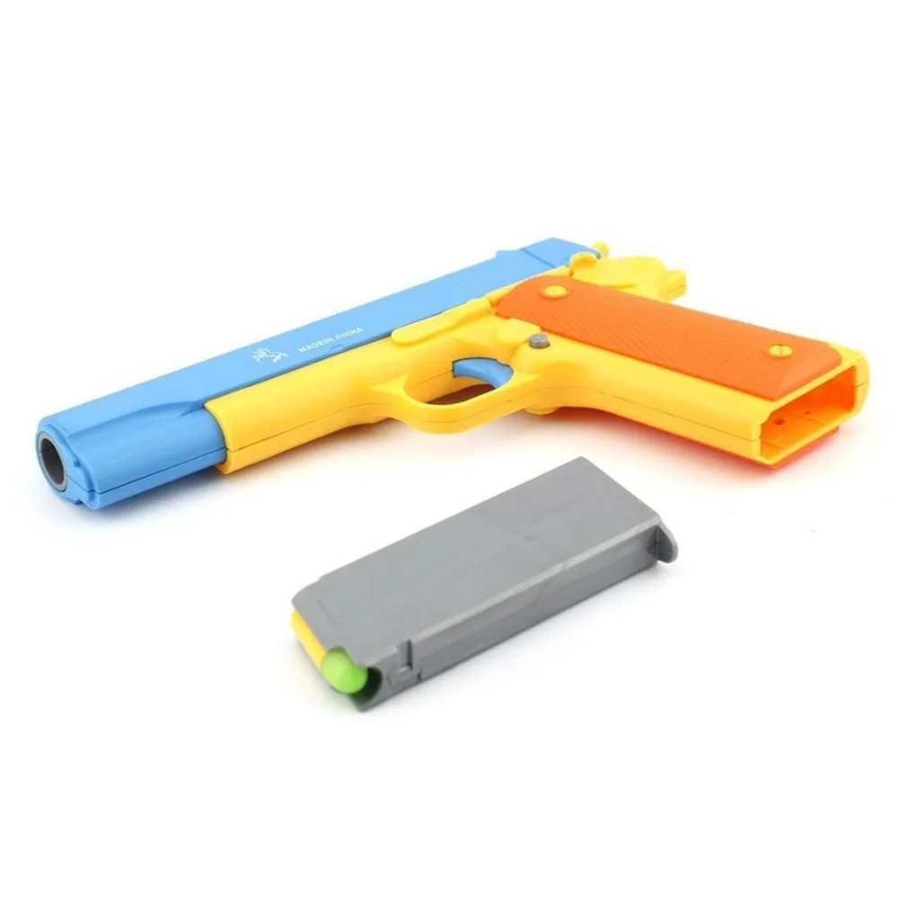 Children's Pistol Toy Guns Soft Bullet Plastic Revolver Kids Outdoor Fun Game Shooter Toy Safety (6)