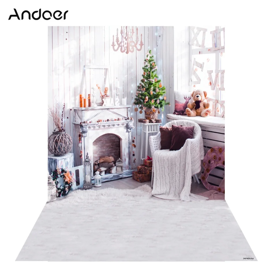 Andoer 1,5*2 м фон для фотосъемки цифровая печать Рождество Солнечный свет узор фоны для фотостудии - Цвет: Оранжевый, красный