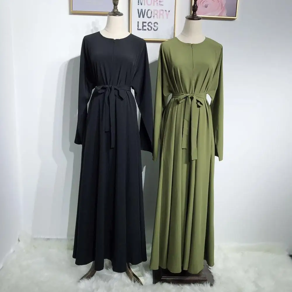 

Elegant Muslim Abaya Dresses Cardigan Diamond KimonoLong Robe Gowns Jubah Dubai Vestidos Middle East Eid Ramadan Islamic Prayer