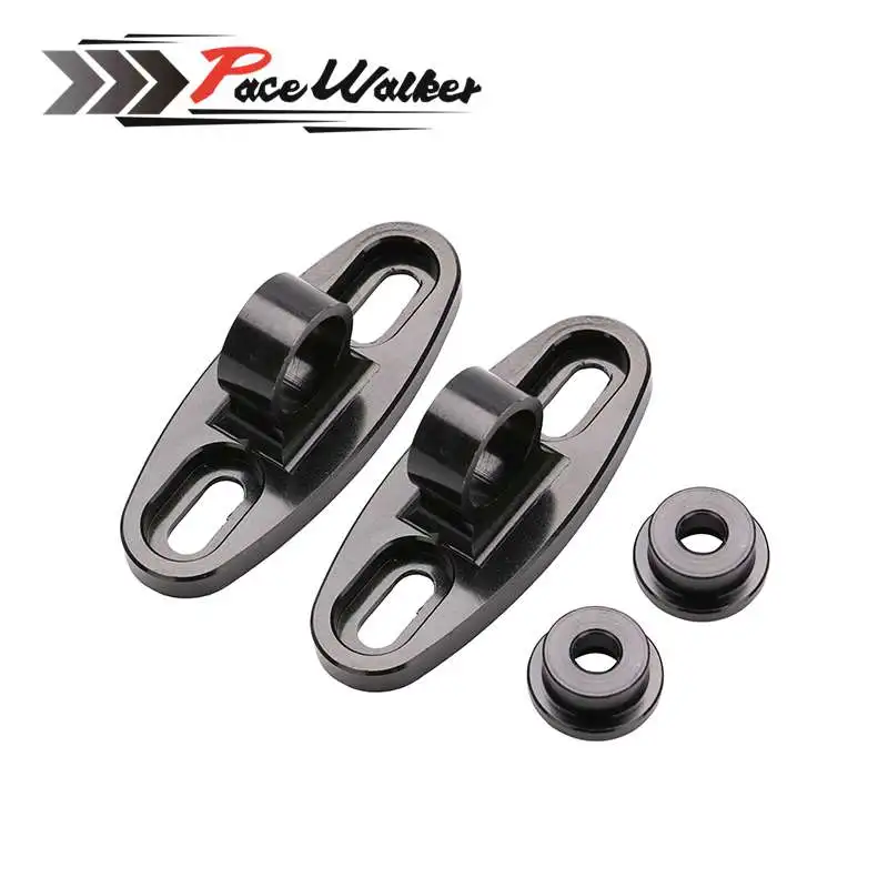 Montaje Universal Del Sostenedor Del Adaptador Del Carenado Del Espejo Retrovisor Del Cnc De La Motocicleta Negro