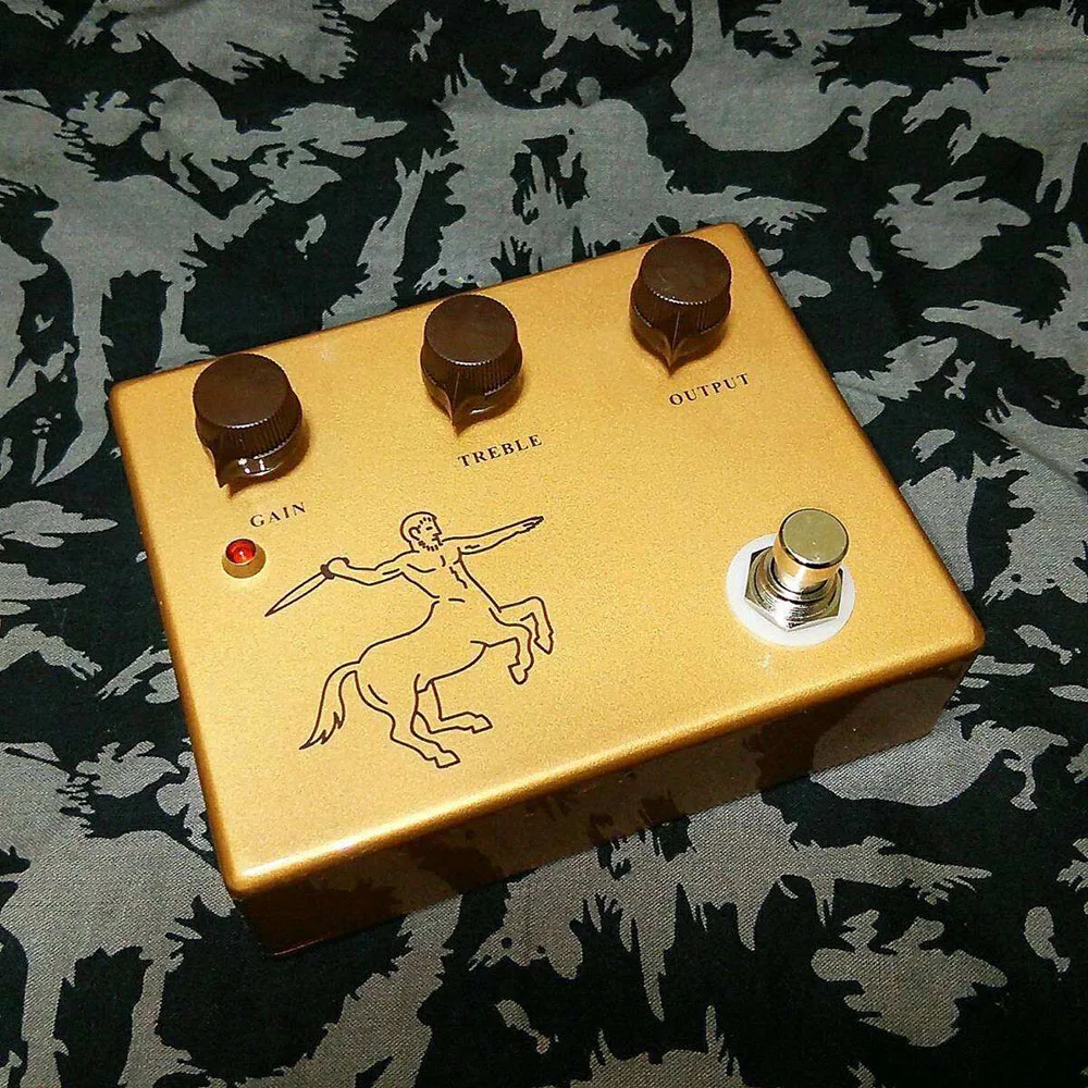 ゴールドカラーklon centaur効果ペダルオーバードライブ金属シェル用 