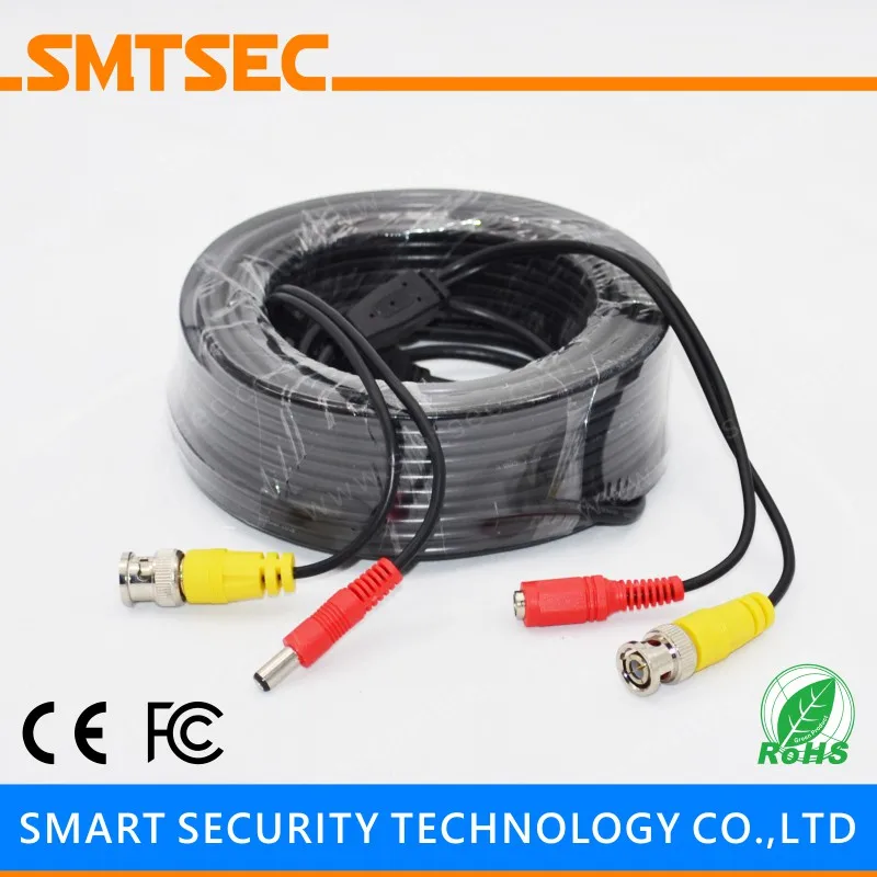 

50 Meter 4MM Cable Diameter CCTV Combination Extension Cable DC+BNC for CCTV Video Security Camera (50M 4.0MM)