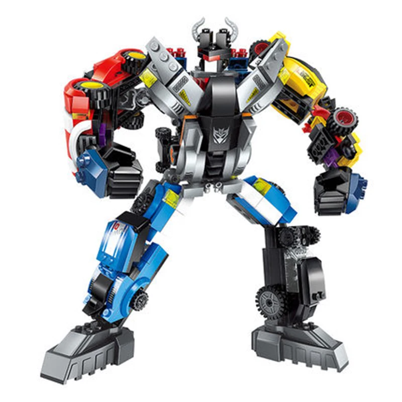 

6 In 1 Action Mecha Transformation Robot Model Building Blocks Compatible Legoings Supercar Creative DIY Toys Bricks For Kids