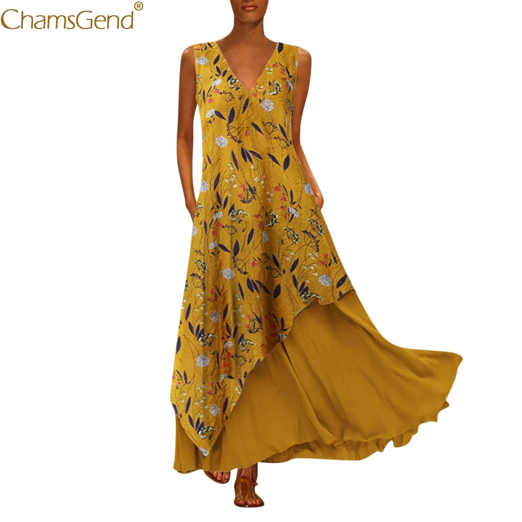 Vintage Dresses Woman Party Night Long Party Dresses Maxi Dresses For Women Splicing Floral Printed Formal Dress Women May