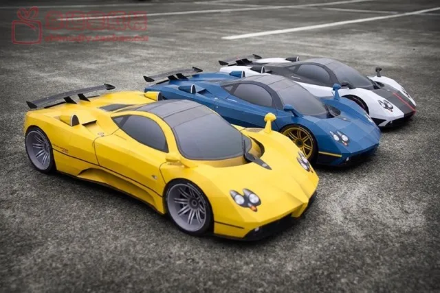 Супер спортивный автомобиль Pagani Zonda3d бумажная модель DIY ручной лимит