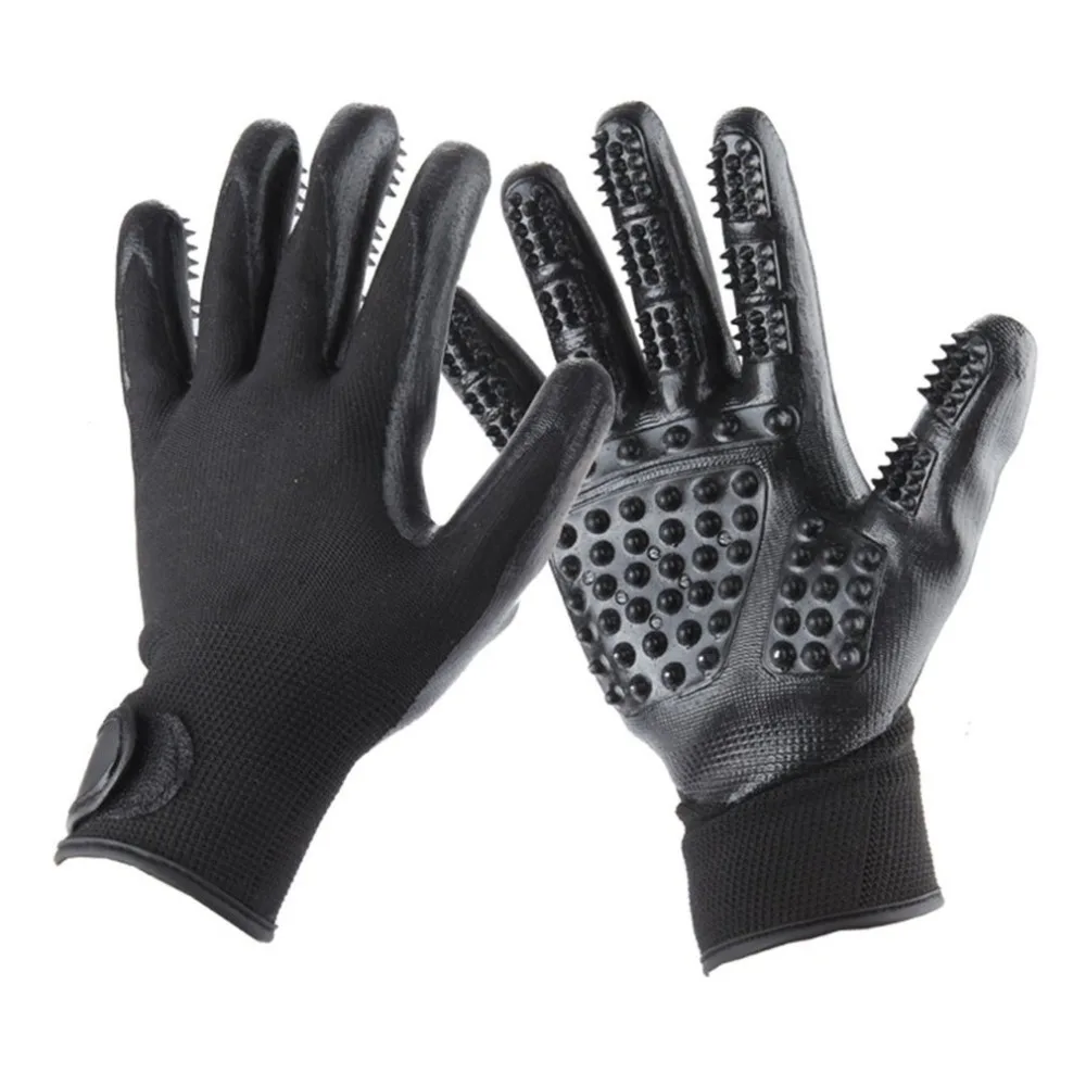 1 Pair Summer Pets Dogs Cats Grooming Bathing Brush Gloves Durable