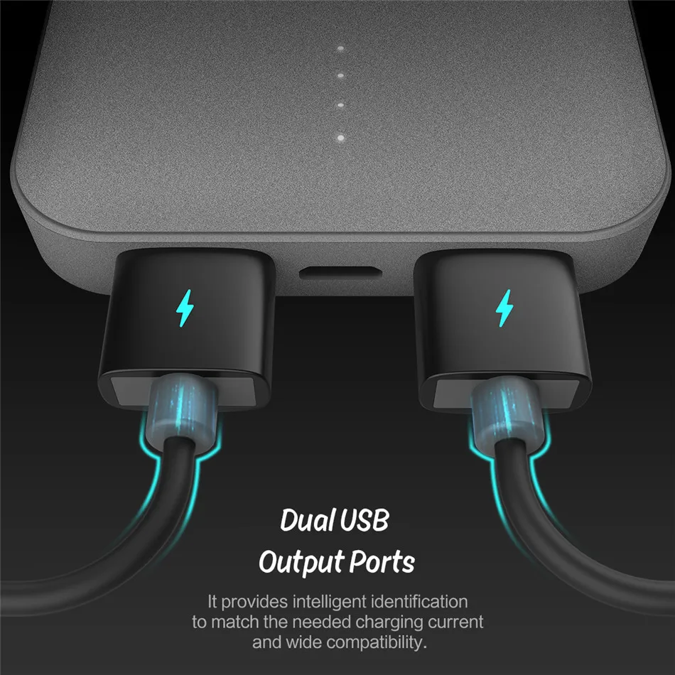 ROCK Mini Power Bank 10000mAh External Dual USB Battery Charger Portable Ultra-thin Polymer Powerbank for iPhone/Samsung/Xiaomi ROCK Mini Power Bank 10000mAh External Dual USB Battery Charger Portable Ultra-thin Polymer Powerbank for iPhone/Samsung/Xiaomi