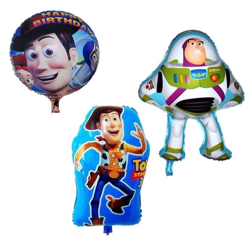 Wholesale 10pcs/lot Woody Captain Foil Balloon Buzz Lightyear Helium