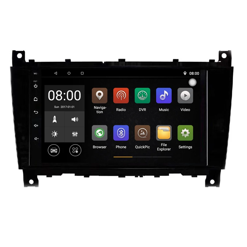 

New Android 9.1 Car DVD for Mercedes Benz C Class W203 CLK W209 CLS W219 Android Radio CD Player Navigation GPS