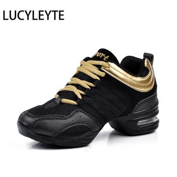

2019 Hot Sports Feature Soft Outsole Breath Dance Shoes Sneakers For Woman Practice Shoes Modern Dance Jazz Shoes Sneakers