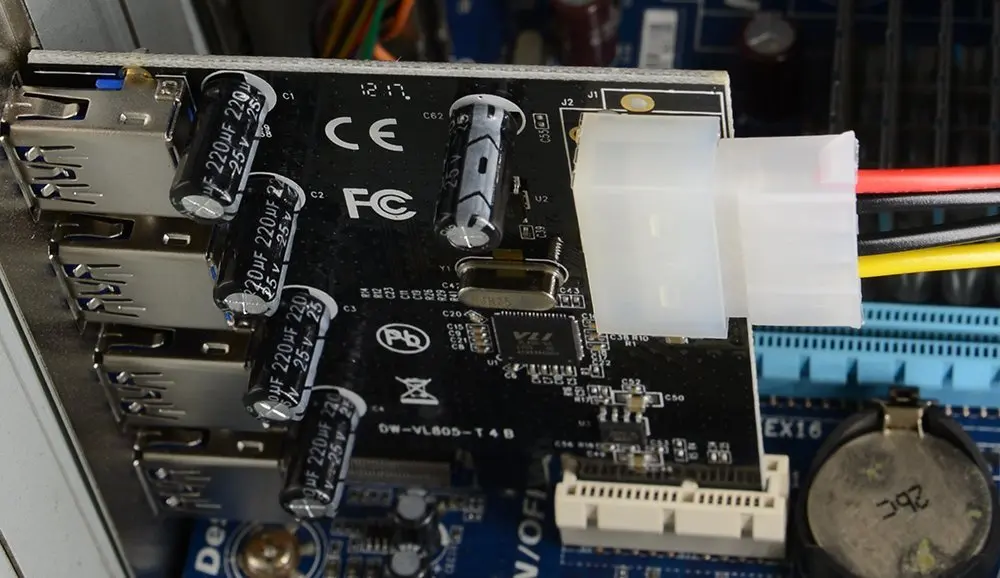 Плата расширения PCIE на USB 3 0 с 4 портами адаптер PCI Express карта Pcie портовый 15