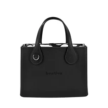 Новинка, сумка из силикона с логотипом huntfun EVA, квадратная, с плоской ручкой, с цветочным рисунком, из парусины, водонепроницаемая, с круглым вырезом, стильная женская сумка на плечо