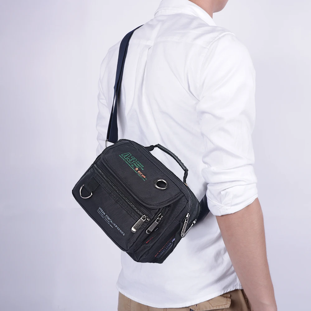  New 3713 Men Messenger Bags Casual Multifunction Small Travel Bags Waterproof Style Shoulder Fashio - 32662726515