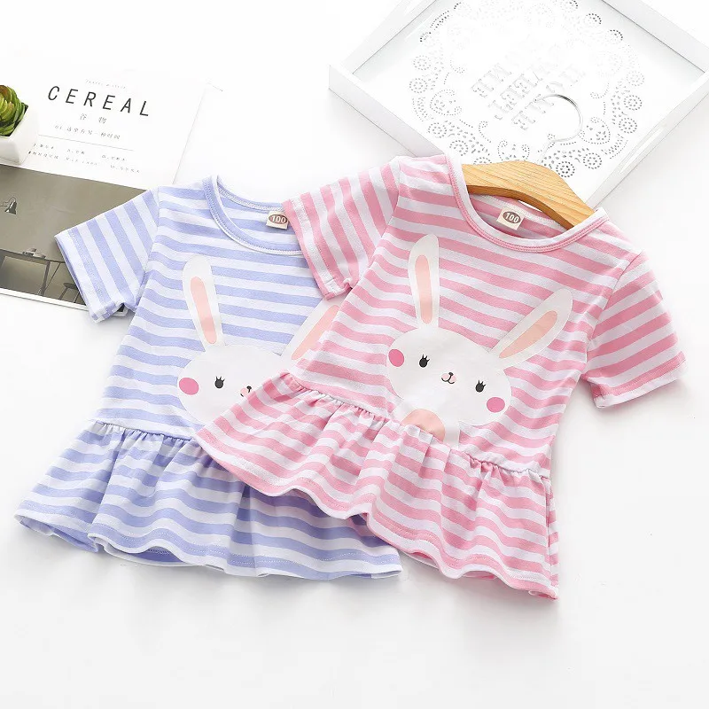 

Dress For Girls Summer Dress shirts 2018 Girls Dress Rabbit Princess Dress Children Costume Kids Clothes Baby Girl Clothes