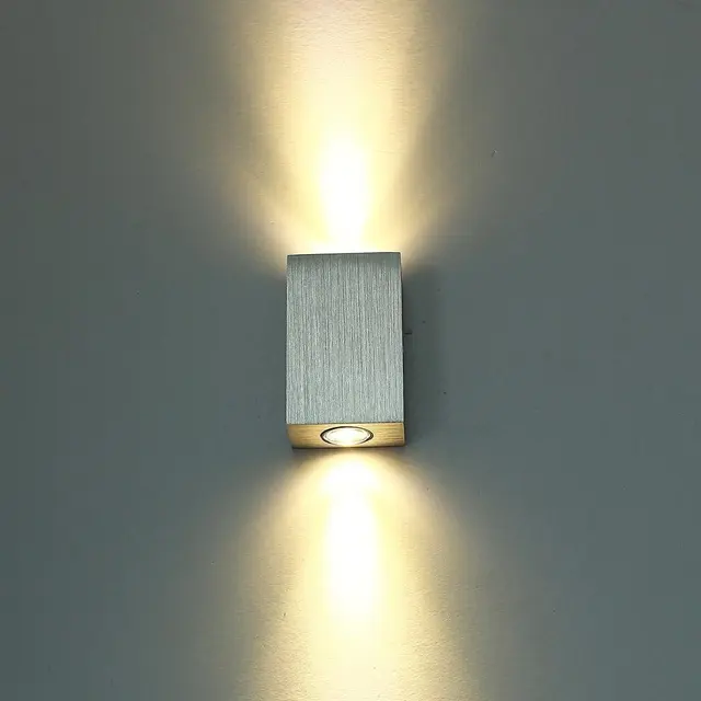 6w Small Led Wall Sconces Light Fixture Hardwired Two Lights Up Down 6w Small Led Wall Sconces Light Fixture Hardwired Two Lights Up Down Mirror For Theater Studio Hall Home Lamp