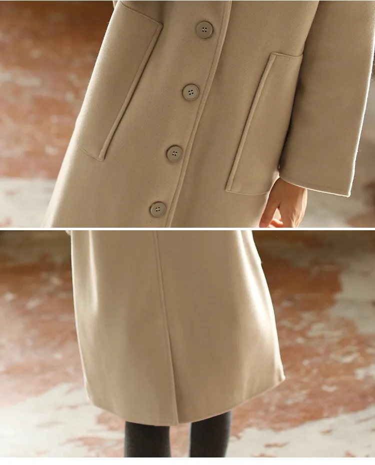 Осенне-зимнее шерстяное пальто для девочек длинное пальто для девочек от 2 до 16 лет, детская верхняя одежда, куртка одежда для девочек плотная теплая верхняя одежда, пальто CL115