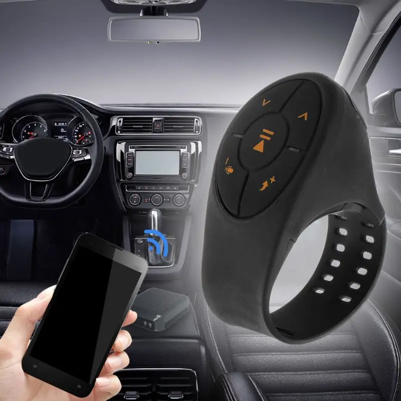 Bluetooth пульт дистанционного управления мульти-ключевой ресивер Автомобильный руль Беспроводная кнопка управления Лер портативный медиа Музыка Аудио адаптер